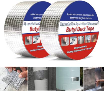 Saleslift Leakage Repair Aluminum Foil Waterproof Tape for Pipe Leakage Roof Water Leakage 500 cm Duct Tape
