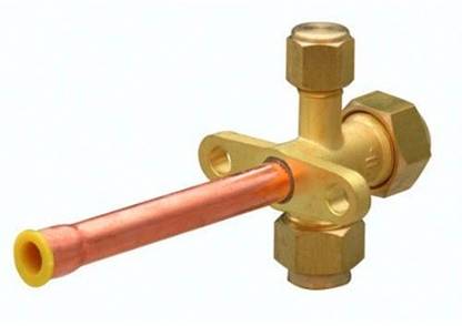 VNGEE Split AC Valve Straight Size 1/2" L 1/4 L Service Valve 1/4 and 1/2 Straight Check Valves