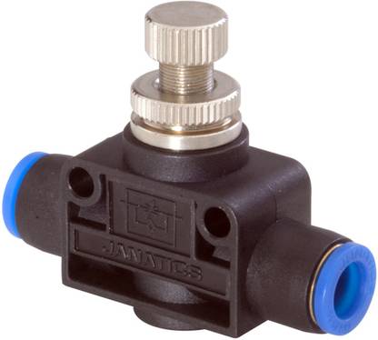 Janatics Pipe Throttle Valve Push In Speed Controller Pneumatic Air Flow Control Valve Automatic Control Valves