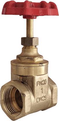 TMIS Brass Gate Valve 1 inch 25mm Female Thread Heavy Brass Rotary Gate Valve Gate Valves