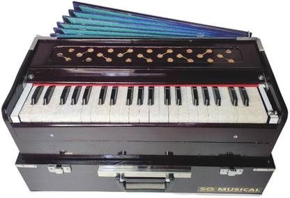 SG MUSICAL 2 line keyboard 42 keys Portable Harmonium coupler folding harmonium cover MGNHFOL08 3.5 Octave Hand Pumped Harmonium