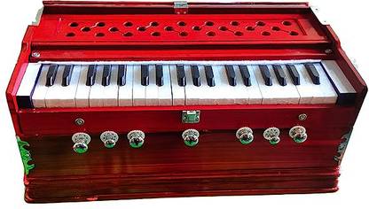 KHALSA MUSICAL Harmonium- 3 1/4 Octave, Double Bellow, 39 Keys,7 Stopper 3.2 Octave Hand Pumped Harmonium
