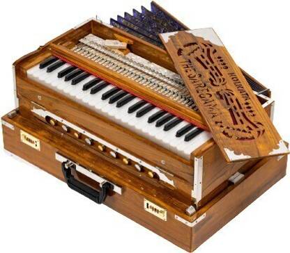 THE SA RE GA MA 2 LINE PORTABLE TEAK WOOD HARMONIUM 2 ;LINE HARMONIUM 3.5 Octave Hand Pumped Harmonium