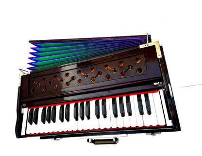 MAGA MART 42-Keys,7 Bellow,Two Reed (Bass-Male), 3.5 Octave, with (Best Foam Carry Bag) 3.5 Octave Foot Pumped Harmonium