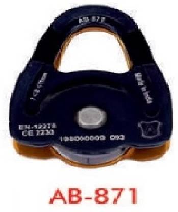ZVR Climbing Pulley Metal AB-871 Pulley Alloy Heavy Duty Swivel Single Rope Pulley Belt Harness
