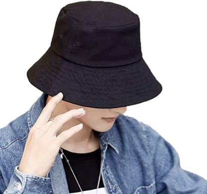 Atabz Plain Stylish Round Bucket caps