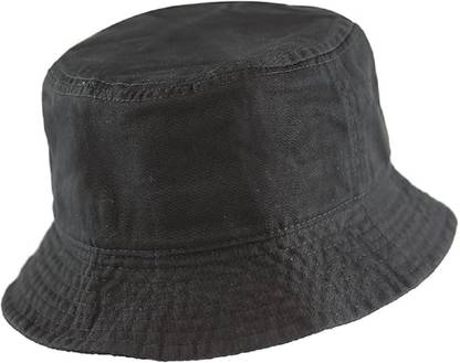 TQLOQZ Plain Round Bucket hats