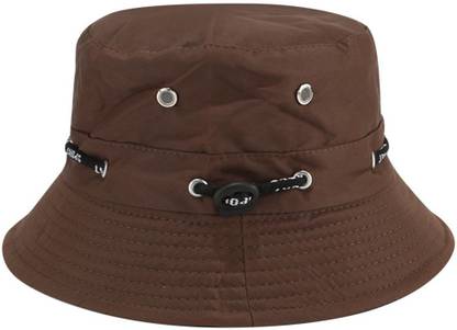 Missby Unisex Adults Cotton Adjustable Beach Bucket Sun Hat
