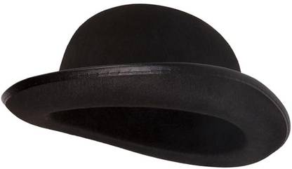 Abhiruchi Costume Kart Bowler Hat Aamir Style Bollywood theme Charlie Chaplin