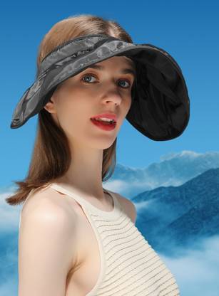 AlexVyan Headband & Sun Visor Cap 5.5" Wide Brim Summer UV Protection Breathable Sun Hat