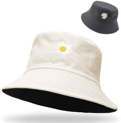 Adorazone Unisex Cotton Bucket Hat (Hat circumference 22.8" / 58cm)