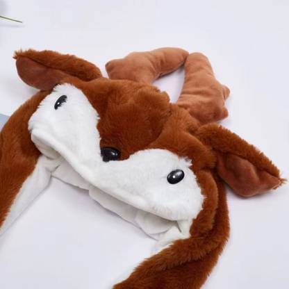 ORWEST Deer Hat plush with Antlers and Heart Design, Bouncing Ears
