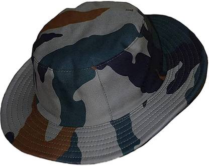 Kumar's Trend Cotton Military Army Hat for Man & Women, 2 in One Hat.