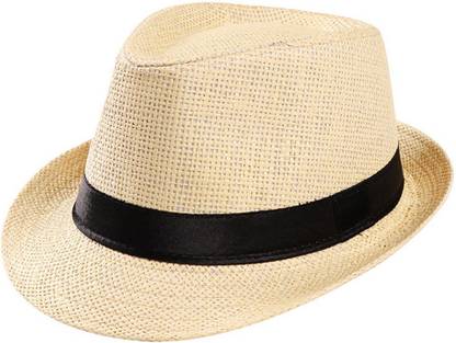 Clothera Summer Straw Fedora Hat