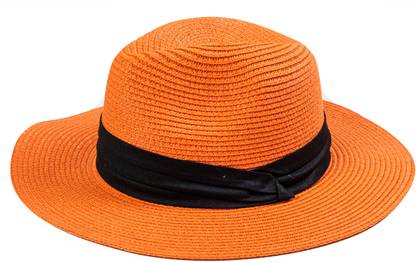 CHOKORE Straw Fedora Hat with Wide Brim