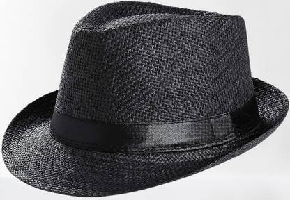 Adorazone Baby Boy's & Girl's Straw Fedora Short Brim Hat (6-24 Months)