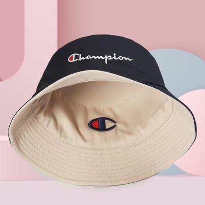 REFFER Latest unisex Embroidered foldable cotton Reversible Bucket Hat