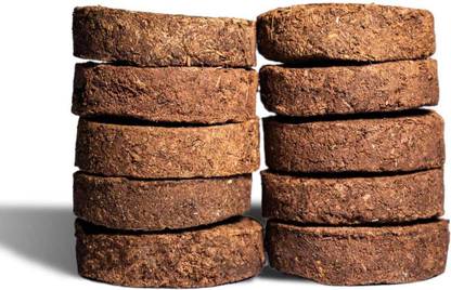SINDURRI CREATIONS cow dung cakes pack of 10