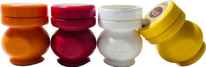 anilStore Pack of 4 Chandan Tilak, Red Chandan, Yellow Tilak, White Tilak, Kesari Tilak