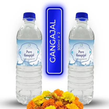 Gangajal Pure Ganga Jal Water 1 Ltr - Gangajaal Bottle for Pooja Purposes