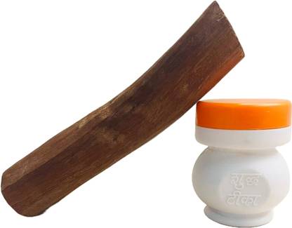 anilStore Pack of Red Chandan Stick with Vibrant Orange Liquid Chandan Tika