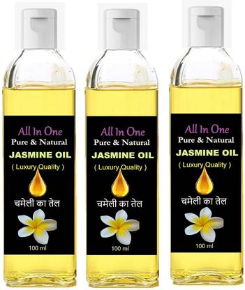 Snap Snop Pack of 3 Luxury Jasmin Oil 100ml – Perfect for Pooja, Rituals, and Daily Use Plastic