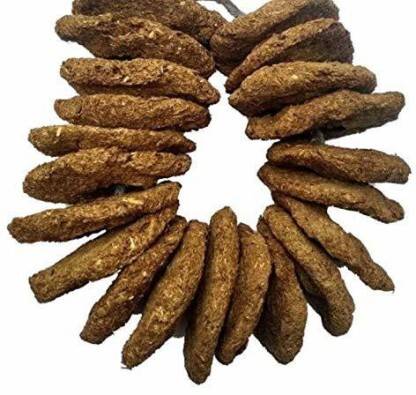 QWGPT Holi Mala Handmade Cow Dung Badkulla Mala 1 MALA [ 11 PCS ]