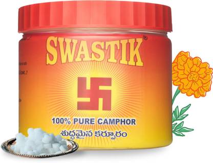SWASTIK Pure Camphor Tablets Zero Residue Kapoor with Fragrance for Pooja 250 Grams