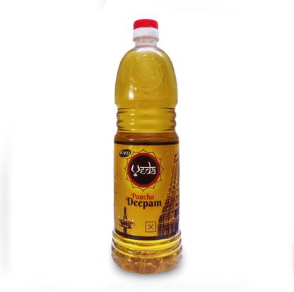 VVD Veda Pancha Deepam Lamp Oil-900ml Bottle | Lamp oil | Pooja oil | Deepam Oil
