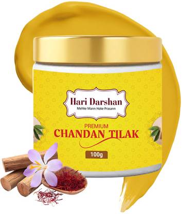 Hari Darshan Premium Kumkum Chandan Tika | Made with Pure sandalwood