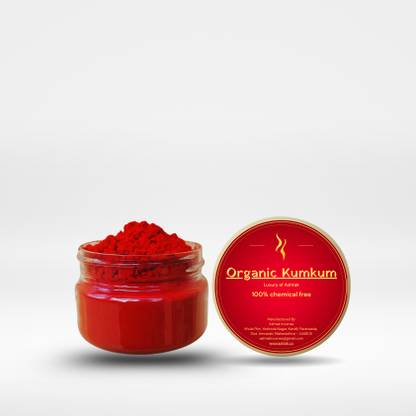 Ashtak Organic Kumkum – 100% Natural & Chemical-Free Kumkum/ Sindoor Powder