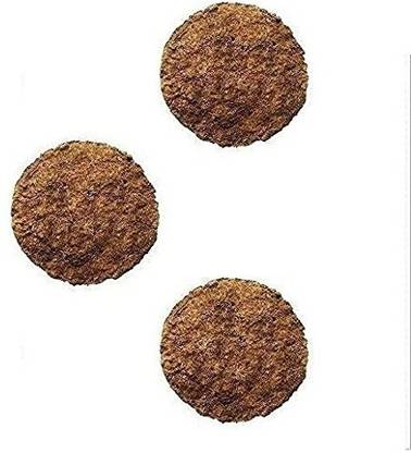 Riyakar Home Pure & Organic Cow Dung Indian Desi Cow's Dung (3 Pcs Pack) Gobar Kande WE-882