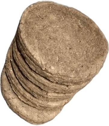 A to Z Pure and Original Holy Cow Dung Cake, Candy for Appal, Havan, Puja 25 pcs