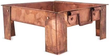 Alodie Havan kund Pure Copper Hawan Kund with Handle (L5xH2.5)