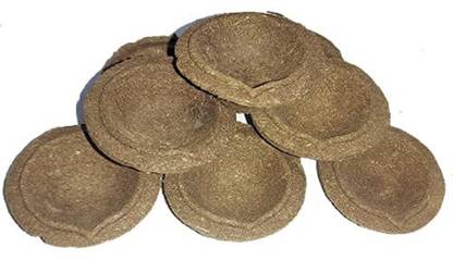 DIVGAURAJ Natural Panchgavya Cow Dung Diyas_Set (20 Count)