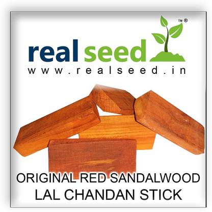 Real Seed Original Red Sandalwood (Lal Chandan) Stick Superior Quality 1 Piece 45 - 50 Grams