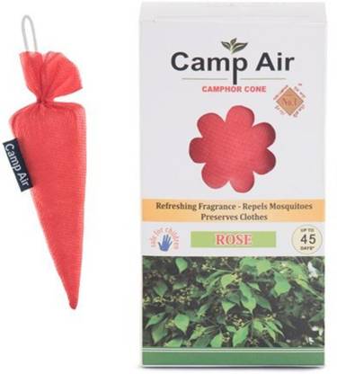 MS Camp Air Cone Room 50gm Car home Air Freshener Rose