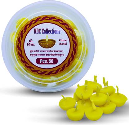 RDC COLLECTIONS GHEE BATTI 50 PCS