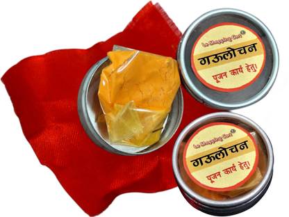 leshoppingcart Gorochan/Golochan/Gaulochan/Korosanai/Gaurochan for Pooja pack of 2pcs