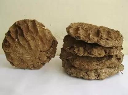 old habits Original cow dung Cake Gobar ka upla/Kanda for havan and puja 5pcs