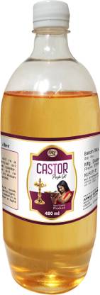 WQT Caster Oil Poojan Oil 480 ML For Pooja, Deepak Poojan Havan, Pooja Ritual