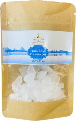 JALLAN Pure Bhimseni Camphor| Best use for Pooja, Havan, Mosquito Repellent| 100gm Pack