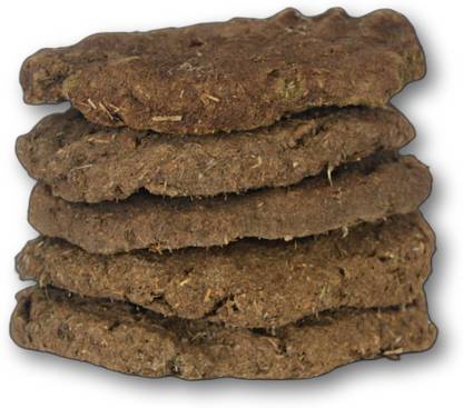 FUSIONIX Desi Gir Cow Dung Cakes for Hawan and Pujan | 3-Inch Natural Cow Dung Kande/Upla