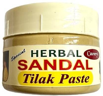 हर्बल ट्रेजर्स Mysore Sandalwood Premium Chandan Tika - 100g | Pure Sandalwood Paste