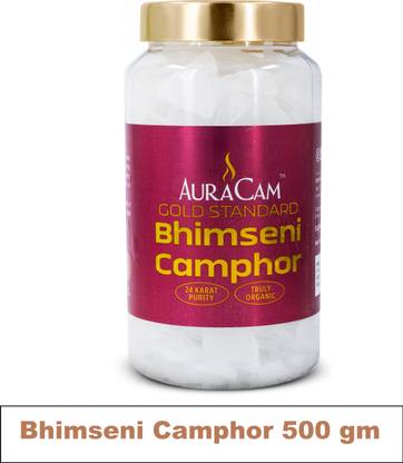 औरकम Gold Standard Bhimseni Camphor for Pooja/Fragrance Kapoor (Pack of 1, 500 g)