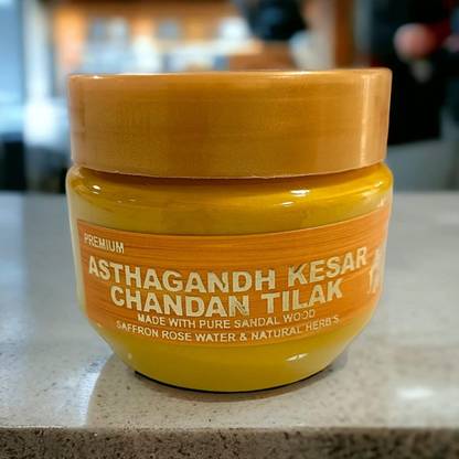 Dev Samagri 100% Natural Liquid Kesar Chandan Tilak/Pure Kesar Asthagandh Chandan Tilak