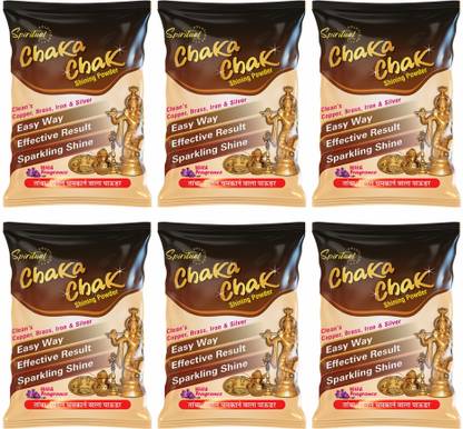 SPIRITUAL SOLUTIONS Chaka Chak Metal Shining Powder (50 Gms Each) - Pack of 6 Dishwashing Detergent
