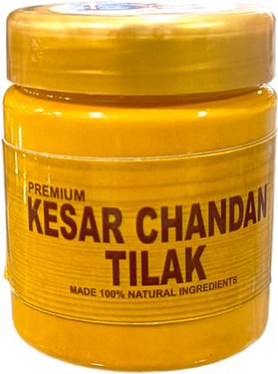 Dev Samagri Natural Liquid Kesar Chandan Tilak/Pure Kesar Asthagandh Chandan Tilak (100g)