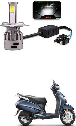 PRTEK Universl H4 LED Headlights Bulbs for Motorcycle R7 Headlight Motorbike LED (12 V, 50 W)