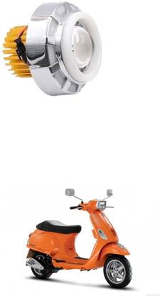 PROEDITION LED Projector Headlight Angel Eyes Devil Eyes Halo FOR Piaggio Vespa LX Headlight Car, Motorbike LED (12 V, 12 W)